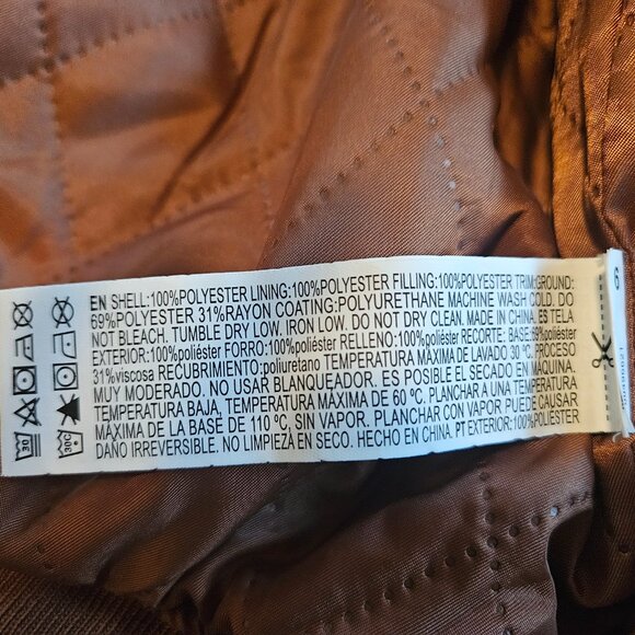 Forever 21 Varsity Striped Letterman Jacket Bomber Women's Size L - Picture 7 of 7